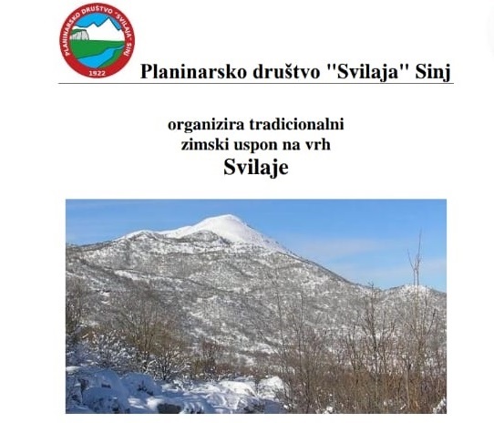  Planinarsko društvo Svilaja organizira tradicionalni uspon na Svilaju